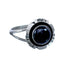 Onyx Sterling Silver Native American Ring Size 6-3/4 AX127867